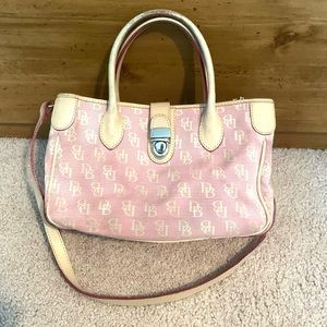 DOONEY & BOURKE SIGNATURE FABRIC SATCHEL BAG
